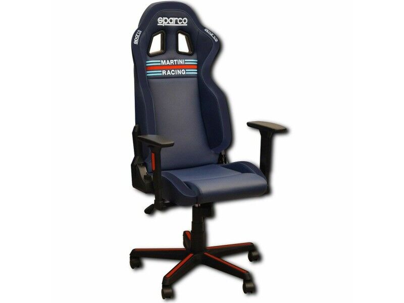 Fotel dla Graczy Sparco 00998SPMR Ciemnoniebieski