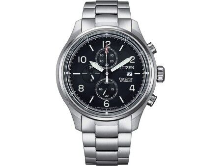 Zegarek Męski Citizen SUPER TITANIO 0810 ECO DRIVE Biały Czarny Srebrzysty (Ø 44 mm)