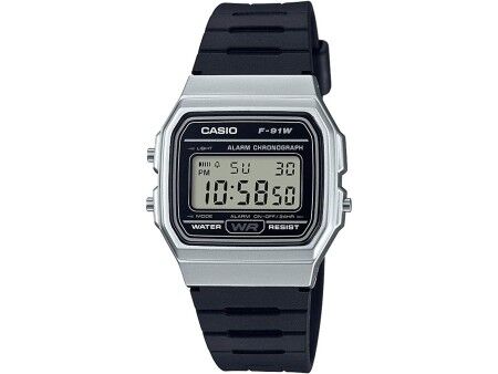 Zegarek Unisex Casio F-91 BIO RESIN STRAP - SILVER (Ø 35 mm)
