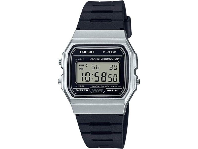 Zegarek Unisex Casio F-91 BIO RESIN STRAP - SILVER (Ø 35 mm)