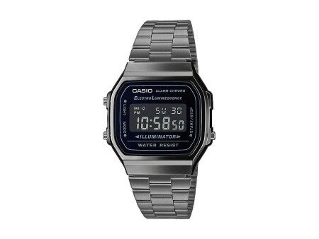 Zegarek Męski Casio A168WEGG-1BEF Czarny Srebrzysty (Ø 36 mm) (Ø 38 mm)