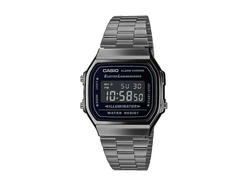 Zegarek Męski Casio A168WEGG-1BEF Czarny Srebrzysty (Ø 36 mm) (Ø 38 mm)