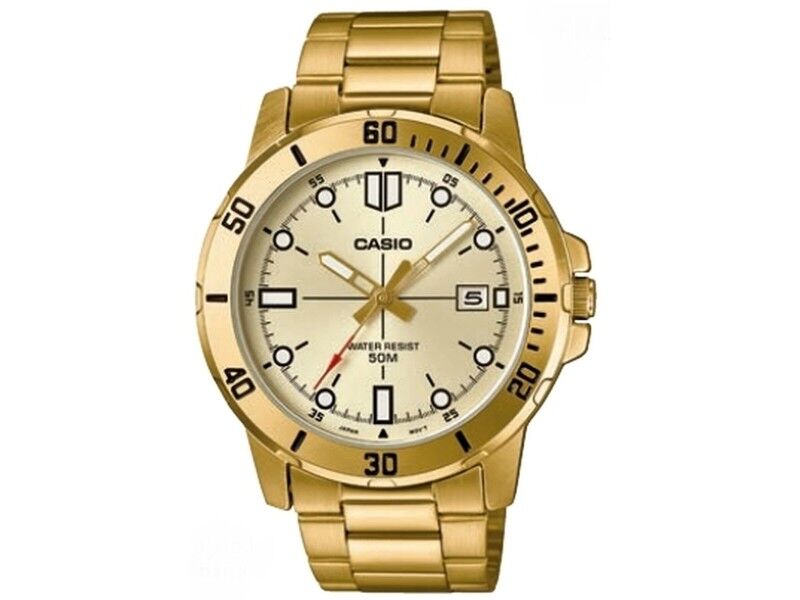 Zegarek Męski Casio DIVER Złoty (Ø 45 mm)