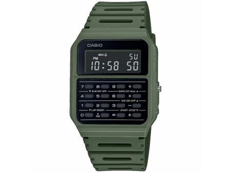 Zegarek Unisex Casio CALCULATOR Czarny Kolor Zielony