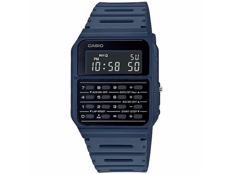 Zegarek Unisex Casio CALCULATOR Niebieski Czarny (Ø 35 mm)