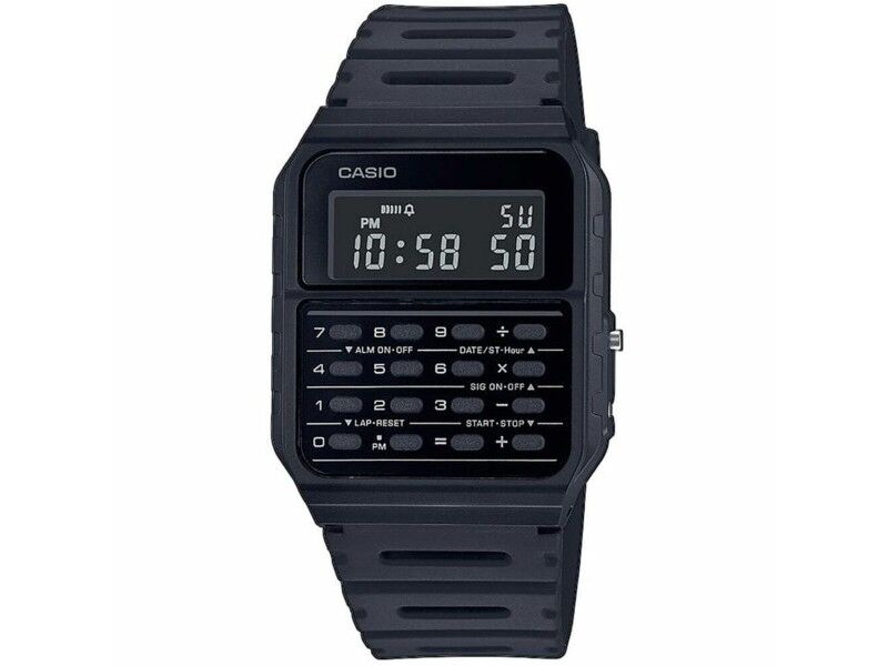 Zegarek Unisex Casio CALCULATOR Czarny