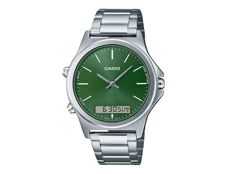 Zegarek Męski Casio COLLECTION Kolor Zielony Srebrzysty (Ø 41,5 mm)