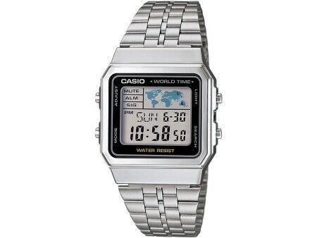 Zegarek Unisex Casio VINTAGE Czarny Srebrzysty (Ø 34 mm)