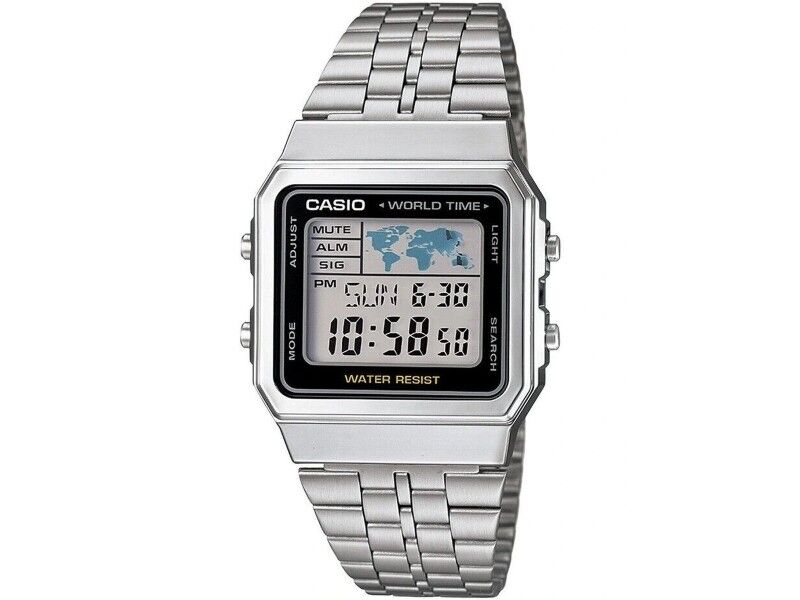 Zegarek Unisex Casio VINTAGE Czarny Srebrzysty (Ø 34 mm)