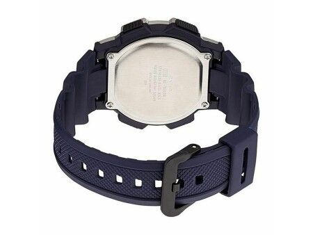 Zegarek Męski Casio WORLD TIME ILLUMINATOR - 5 ALARMS, 10 YEAR BATTERY Czarny Szary (Ø 40 mm) (Ø 43 mm)