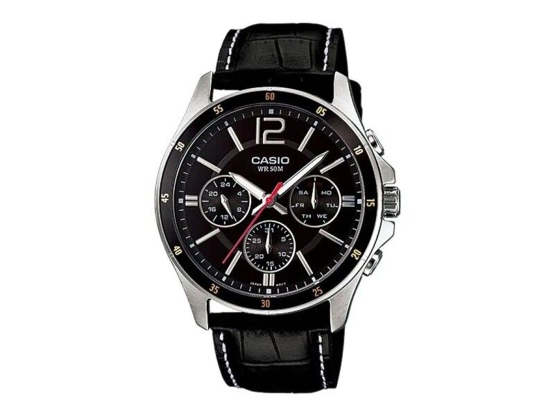 Zegarek Męski Casio ENTICER GENT Czarny (Ø 43 mm) (Ø 43,5 mm)