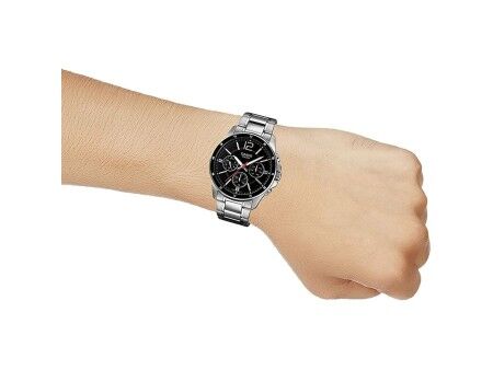 Zegarek Męski Casio MULTIFUNCTION CALENDAR - BLACK Czarny Srebrzysty (Ø 43,5 mm) (Ø 35 mm)