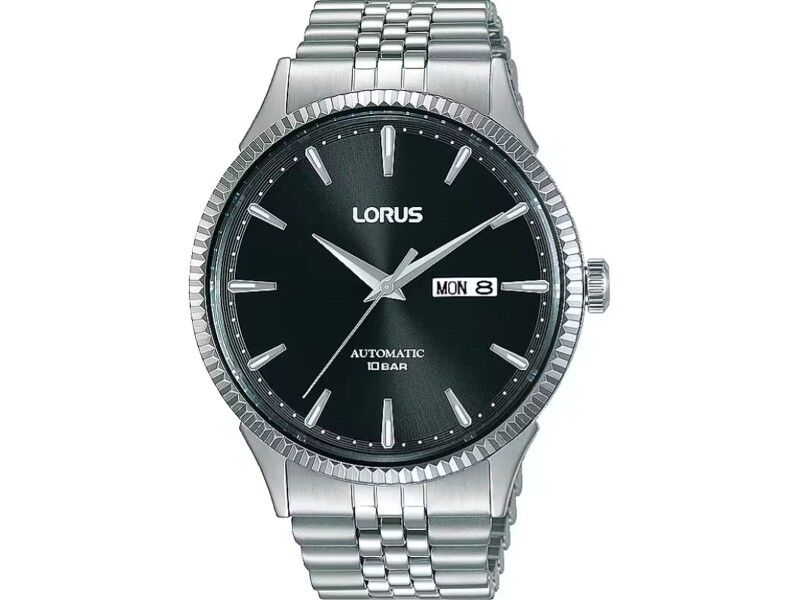Zegarek Męski Lorus RL471AX9 Czarny Srebrzysty