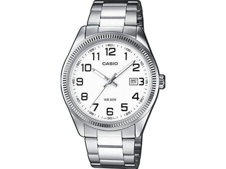 Zegarek Męski Casio DATE - WHITE, NUMBERS Biały (Ø 38,5 mm)