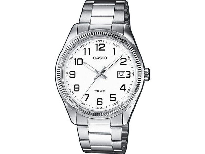 Zegarek Męski Casio DATE - WHITE, NUMBERS Biały (Ø 38,5 mm)