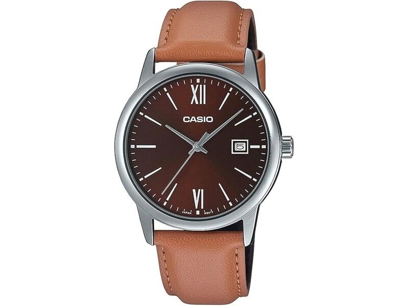 Zegarek Męski Casio DATE, LEATHER - BRONZE (Ø 37 mm)