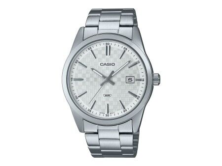 Zegarek Męski Casio DATE CARBON LOOK DIAL -SILVER (Ø 41 mm)