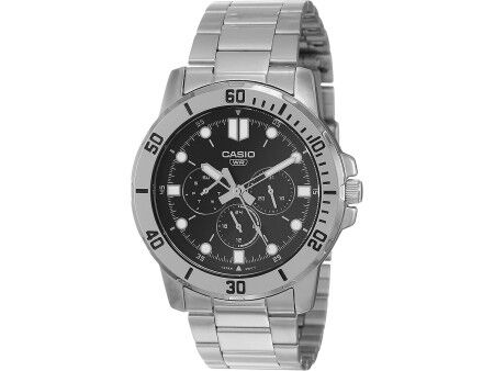 Zegarek Męski Casio COLLECTION Czarny Srebrzysty (Ø 45 mm)