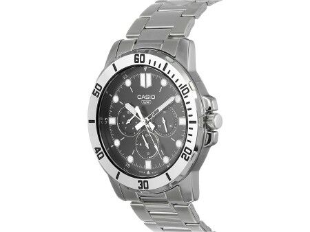 Zegarek Męski Casio COLLECTION Czarny Srebrzysty (Ø 45 mm)