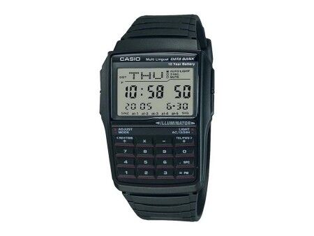 Zegarek Męski Casio DATABANK CALCULATOR Czarny Szary