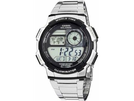 Zegarek Męski Casio AE-1000WD-1AVEF Cyfrowy Akryl Czarny Szary Srebrzysty (Ø 45 mm)