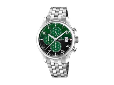 Zegarek Męski Festina F20374/7 Kolor Zielony Srebrzysty