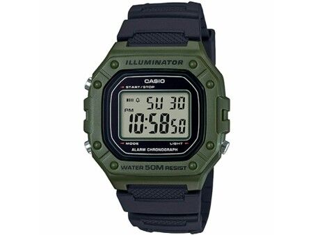Zegarek Męski Casio W-218H-3AVEF Czarny Kolor Zielony