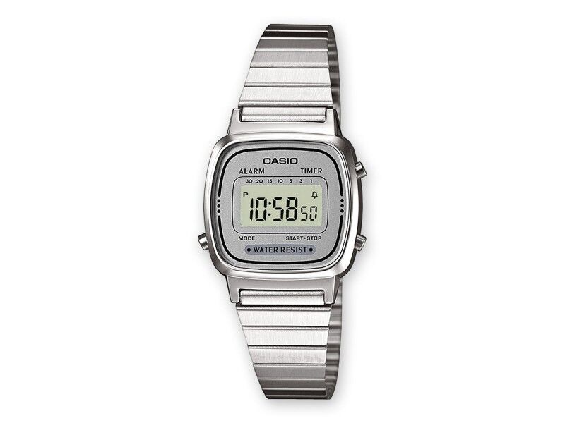 Zegarek Unisex Casio LA670WEA-7EF Szary Srebrzysty (Ø 25 mm)