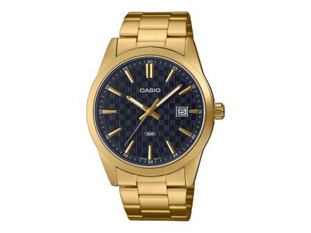 Zegarek Męski Casio DATE CARBON LOOK DIAL - GOLD SERIE - BLACK (Ø 41 mm)