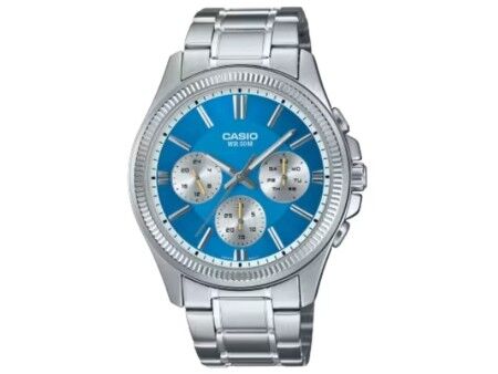 Zegarek Męski Casio DAY DATE MULTIFUNCTION - LIGHT BLUE