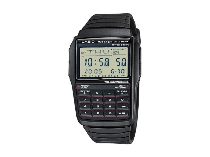 Zegarek Męski Casio DATABANK CALCULATOR Czarny Szary