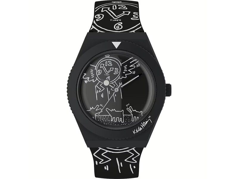 Zegarek Męski Timex Q X KEITH HARING SPECIAL EDT. Czarny (Ø 38 mm)