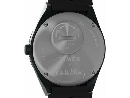 Zegarek Męski Timex Q X KEITH HARING SPECIAL EDT. Czarny (Ø 38 mm)