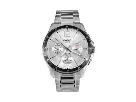 Zegarek Męski Casio ENTICER GENT Szary Srebrzysty (Ø 35 mm) (Ø 43,5 mm)