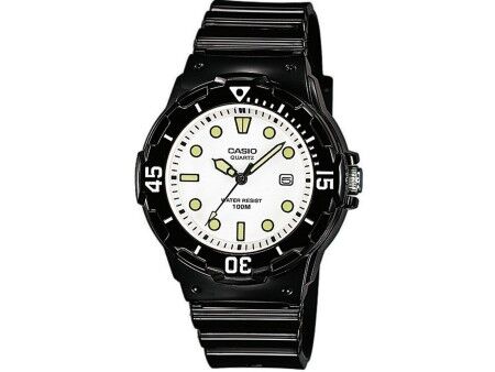 Zegarek Męski Casio DIVER 100M Biały Czarny (Ø 44,5 mm)