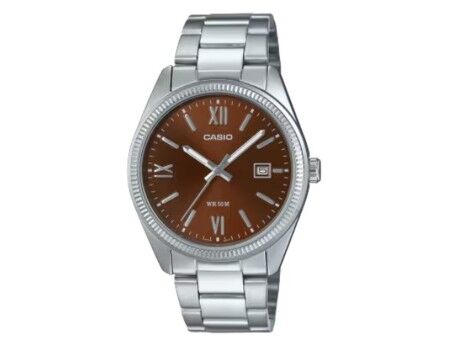 Zegarek Męski Casio DATE - BROWN - ARABS NUMBERS (Ø 38,5 mm)