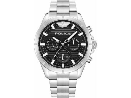 Zegarek Męski Police PEWJK2227806 Czarny Srebrzysty