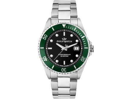 Zegarek Męski Philip Watch R8253597086 Czarny Srebrzysty