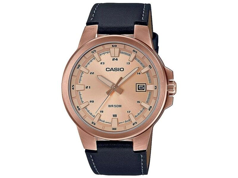 Zegarek Męski Casio 3D - LEATHER, ROSE GOLD ***SPECIAL PRICE*** Brązowy (Ø 41,5 mm)