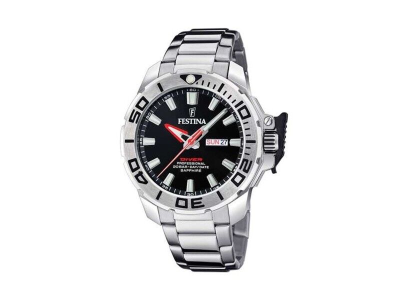 Zegarek Męski Festina F20665/4 Czarny Srebrzysty (Ø 34 mm)