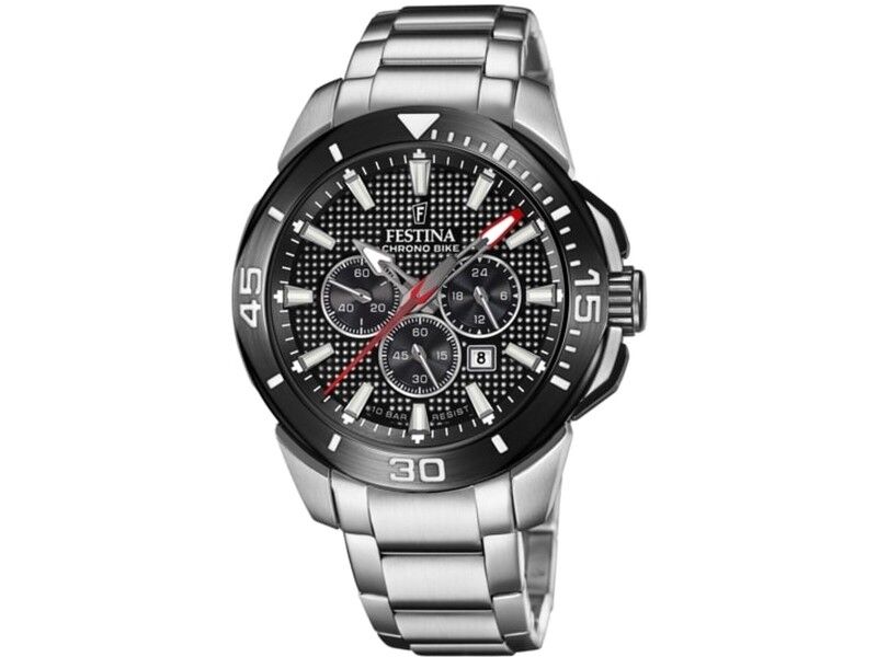 Zegarek Męski Festina F20641/4 Czarny Srebrzysty