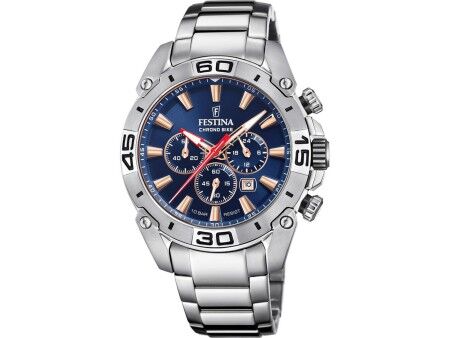 Zegarek Męski Festina F20543/4 Szary Srebrzysty