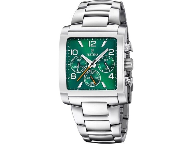 Zegarek Męski Festina F20652/2 Kolor Zielony Srebrzysty