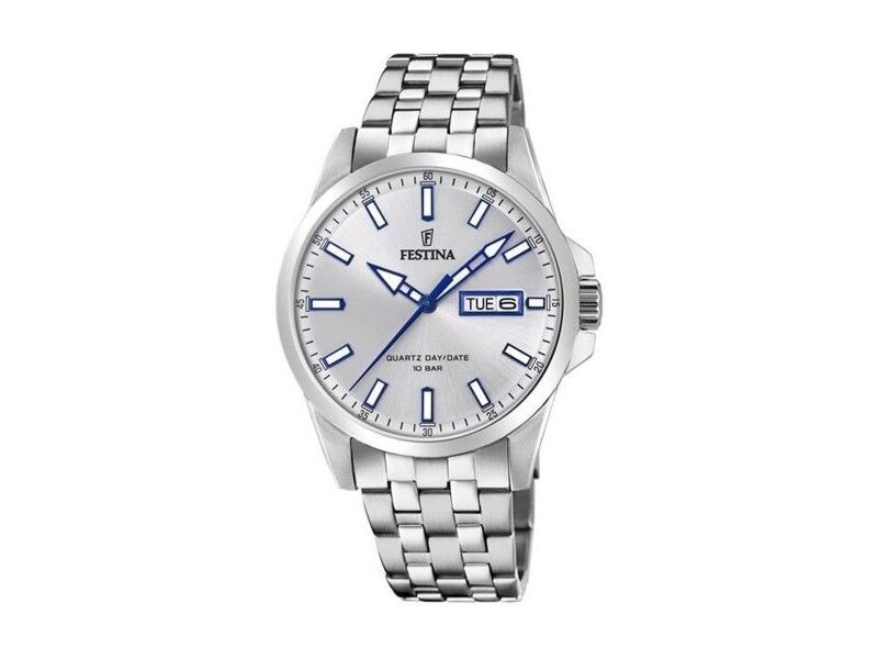 Zegarek Męski Festina F20357/1 Srebrzysty