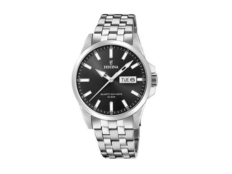 Zegarek Męski Festina F20357/4 Szary Srebrzysty