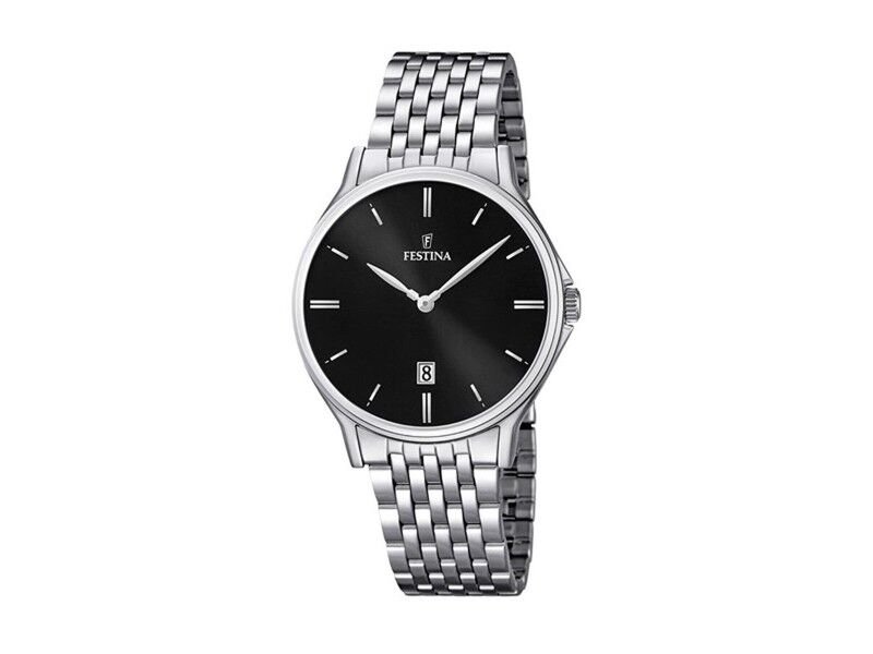 Zegarek Męski Festina F16744/4 Czarny Srebrzysty