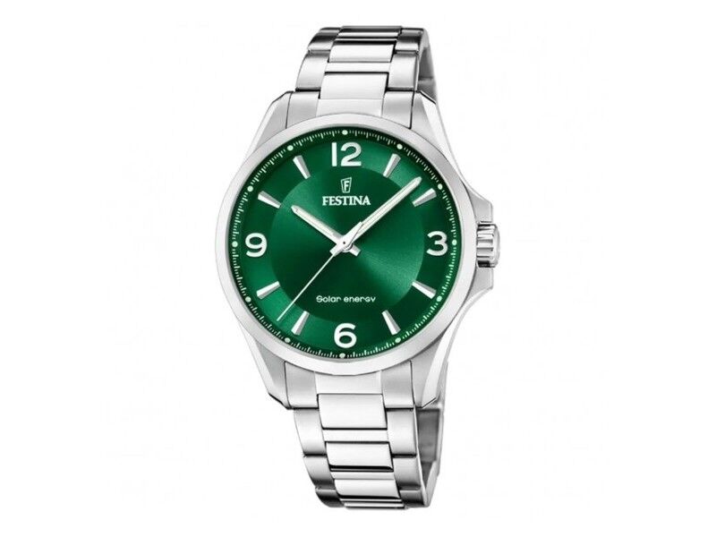 Zegarek Męski Festina F20656/3 Kolor Zielony Srebrzysty