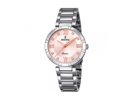 Zegarek Męski Festina F16936/C Srebrzysty Różowo-złoty