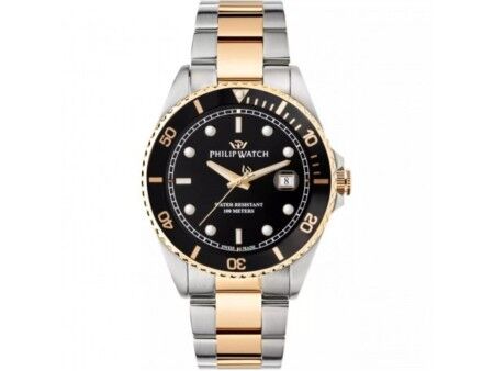Zegarek Męski Philip Watch R8253597081 Czarny Srebrzysty