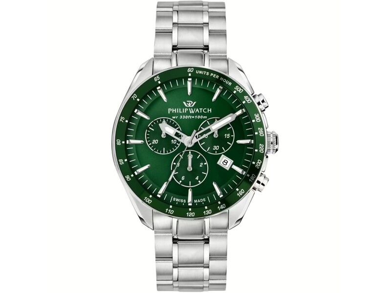 Zegarek Męski Philip Watch R8273995019 Kolor Zielony